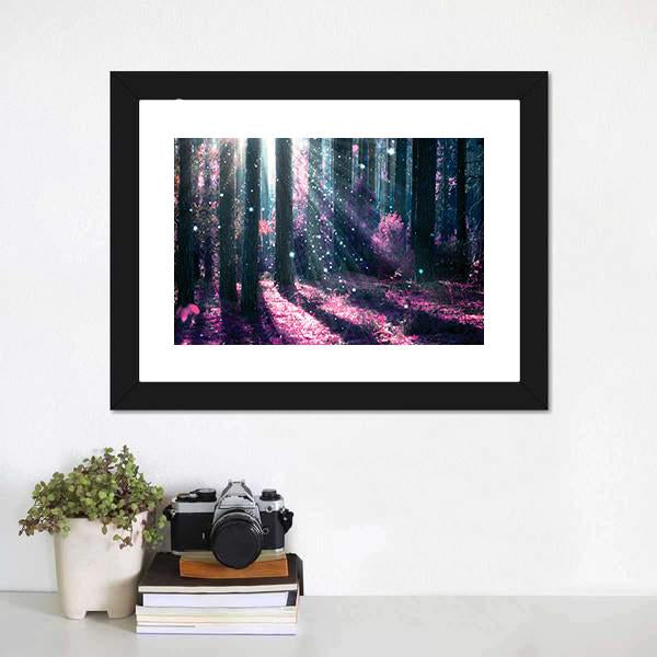 Mysterious Old Forest Canvas Wall Art-1 Piece-Framed Print-20&quot; x 16&quot;-Tiaracle