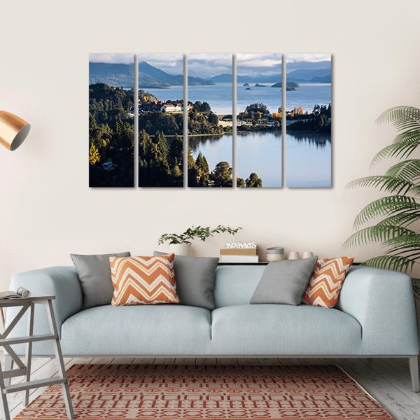 Nahuel Huapi Lake Canvas Wall Art-5 Horizontal-Gallery Wrap-22" x 12"-Tiaracle