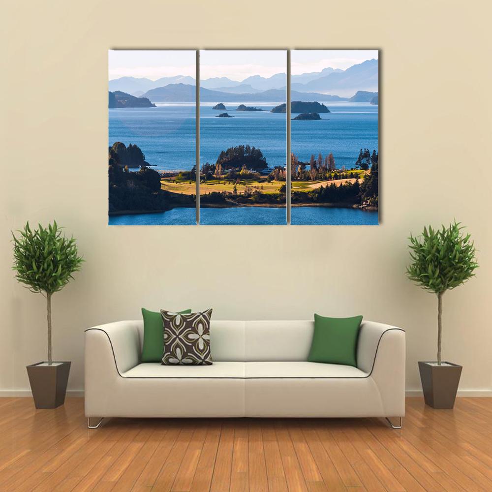 Nahuel Huapi Lake In Patagonia Canvas Wall Art-3 Horizontal-Gallery Wrap-25" x 16"-Tiaracle