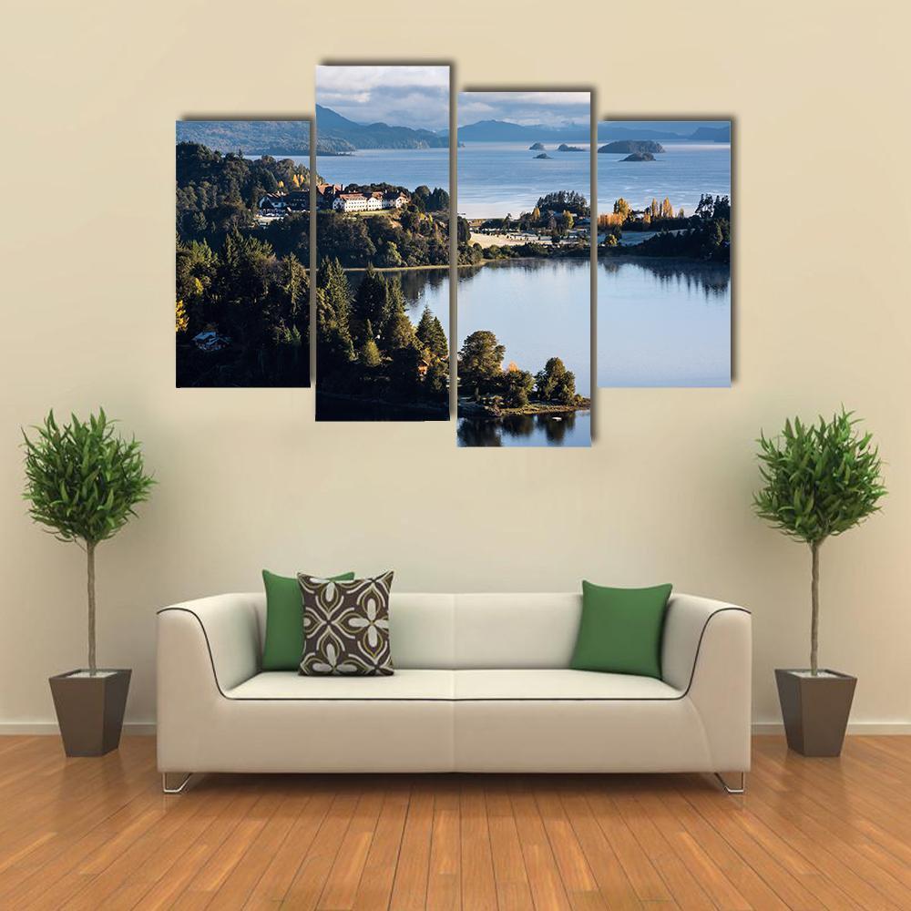 Nahuel Huapi Lake Canvas Wall Art-4 Pop-Gallery Wrap-50" x 32"-Tiaracle