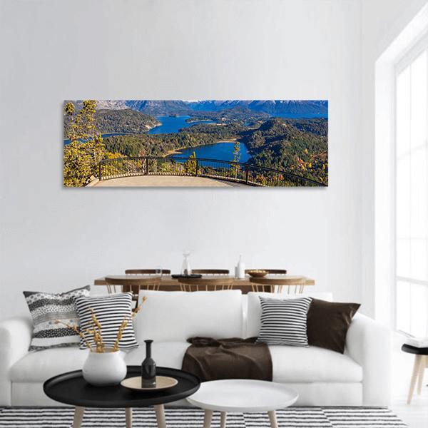 Cerro Campanario Viewpoint Panoramic Canvas Wall Art-3 Piece-25" x 08"-Tiaracle