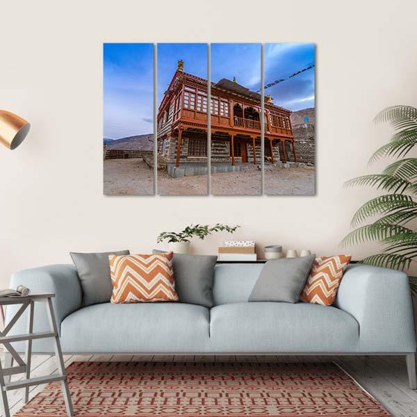 Nako Monastery Canvas Wall Art-4 Horizontal-Gallery Wrap-34" x 24"-Tiaracle