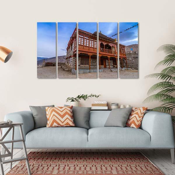 Nako Monastery Canvas Wall Art-5 Horizontal-Gallery Wrap-22" x 12"-Tiaracle