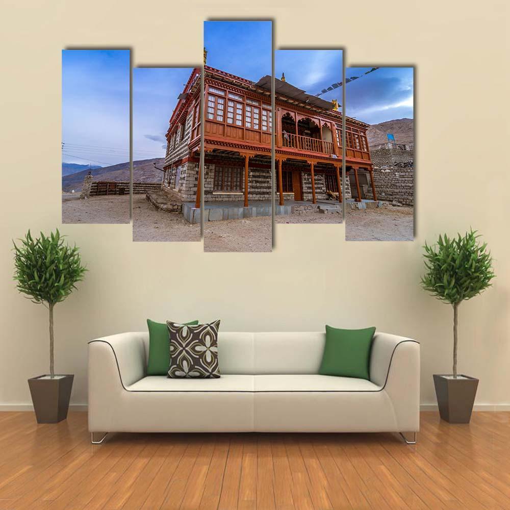 Nako Monastery Canvas Wall Art-5 Pop-Gallery Wrap-47" x 32"-Tiaracle