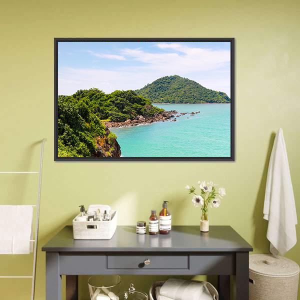 Nang Phaya Hill Canvas Wall Art-1 Piece-Floating Frame-24" x 16"-Tiaracle