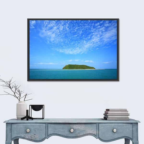 Nang Yuan Island Canvas Wall Art-1 Piece-Floating Frame-24" x 16"-Tiaracle