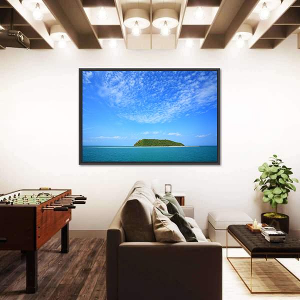 Nang Yuan Island Canvas Wall Art-3 Horizontal-Gallery Wrap-25" x 16"-Tiaracle