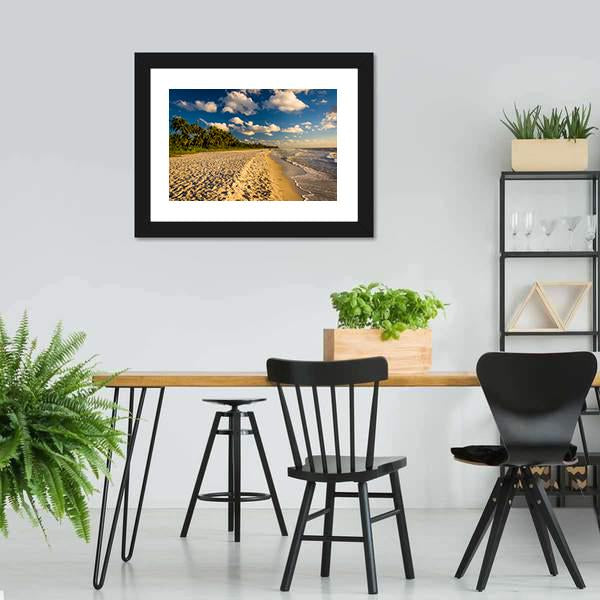 Naples Beach Florida Canvas Wall Art-5 Horizontal-Gallery Wrap-22" x 12"-Tiaracle