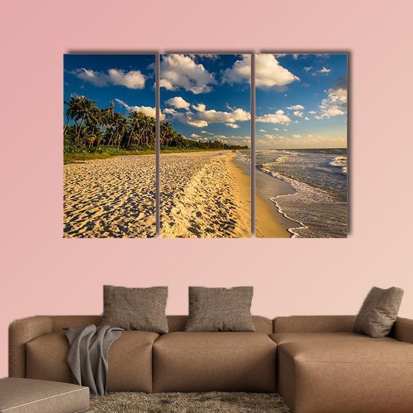 Naples Beach Florida Canvas Wall Art-3 Horizontal-Gallery Wrap-37" x 24"-Tiaracle