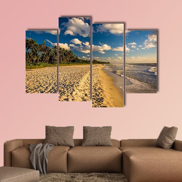 Naples Beach Florida Canvas Wall Art-4 Pop-Gallery Wrap-50" x 32"-Tiaracle