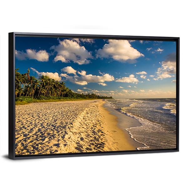 Naples Beach Florida Canvas Wall Art-3 Horizontal-Gallery Wrap-25" x 16"-Tiaracle