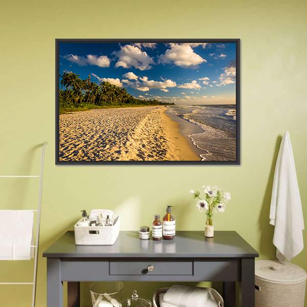 Naples Beach Florida Canvas Wall Art-3 Horizontal-Gallery Wrap-25" x 16"-Tiaracle