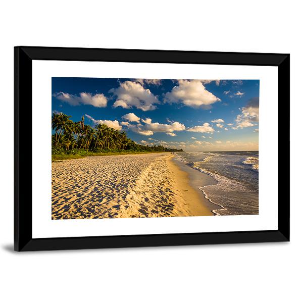 Naples Beach Florida Canvas Wall Art-3 Horizontal-Gallery Wrap-25" x 16"-Tiaracle
