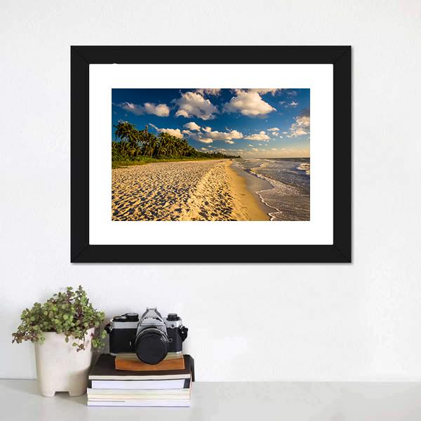 Naples Beach Florida Canvas Wall Art-3 Horizontal-Gallery Wrap-25" x 16"-Tiaracle