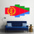 National Flag Of Eritrea Canvas Wall Art-3 Horizontal-Gallery Wrap-37" x 24"-Tiaracle