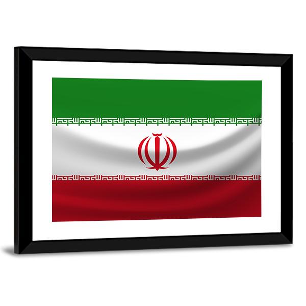 National Flag Of Iran Vertical Canvas Wall Art-3 Vertical-Gallery Wrap-12" x 25"-Tiaracle