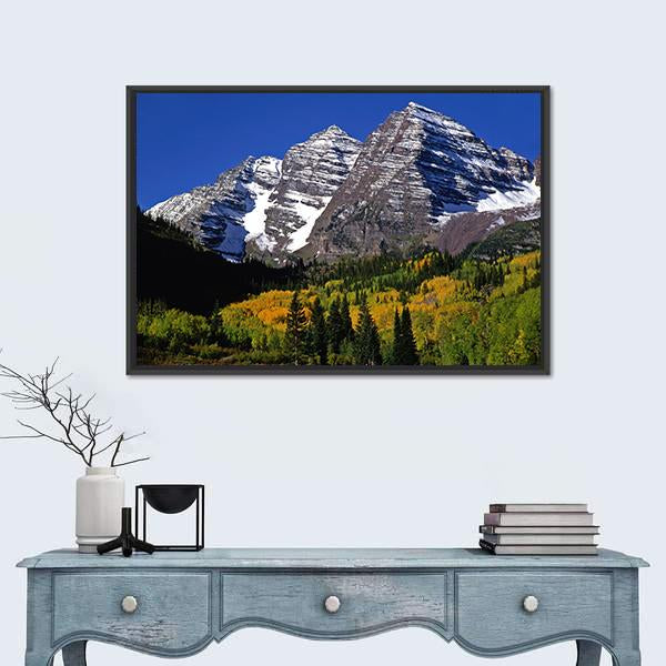 National Forest Of Colorado Canvas Wall Art-1 Piece-Floating Frame-24" x 16"-Tiaracle