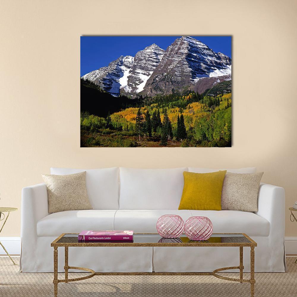 National Forest Of Colorado Canvas Wall Art-5 Pop-Gallery Wrap-47" x 32"-Tiaracle