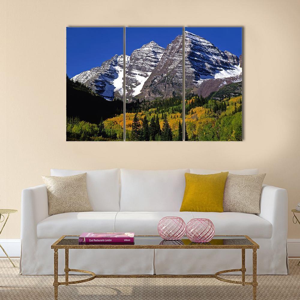 National Forest Of Colorado Canvas Wall Art-3 Horizontal-Gallery Wrap-37" x 24"-Tiaracle