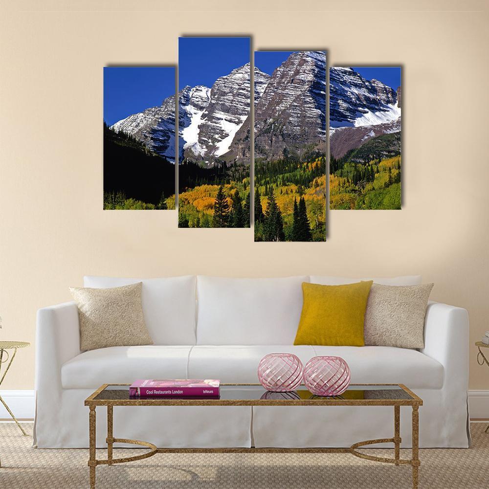 National Forest Of Colorado Canvas Wall Art-4 Pop-Gallery Wrap-50" x 32"-Tiaracle