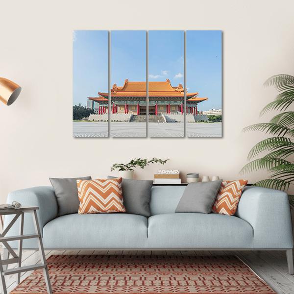 National Music Hall Of Taiwan Canvas Wall Art-4 Horizontal-Gallery Wrap-34" x 24"-Tiaracle