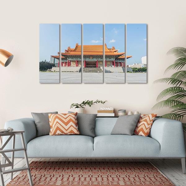 National Music Hall Of Taiwan Canvas Wall Art-5 Horizontal-Gallery Wrap-22" x 12"-Tiaracle