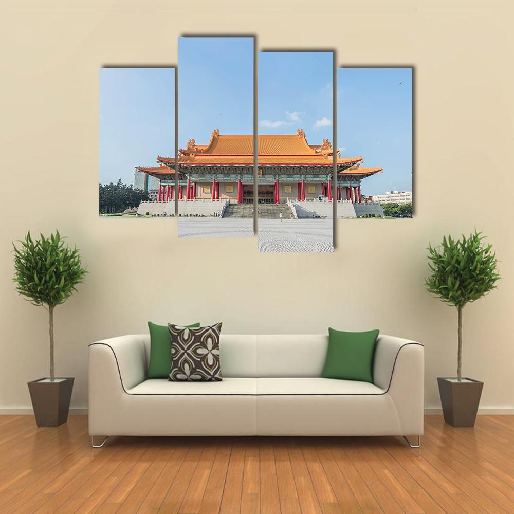 National Music Hall Of Taiwan Canvas Wall Art-4 Pop-Gallery Wrap-50" x 32"-Tiaracle