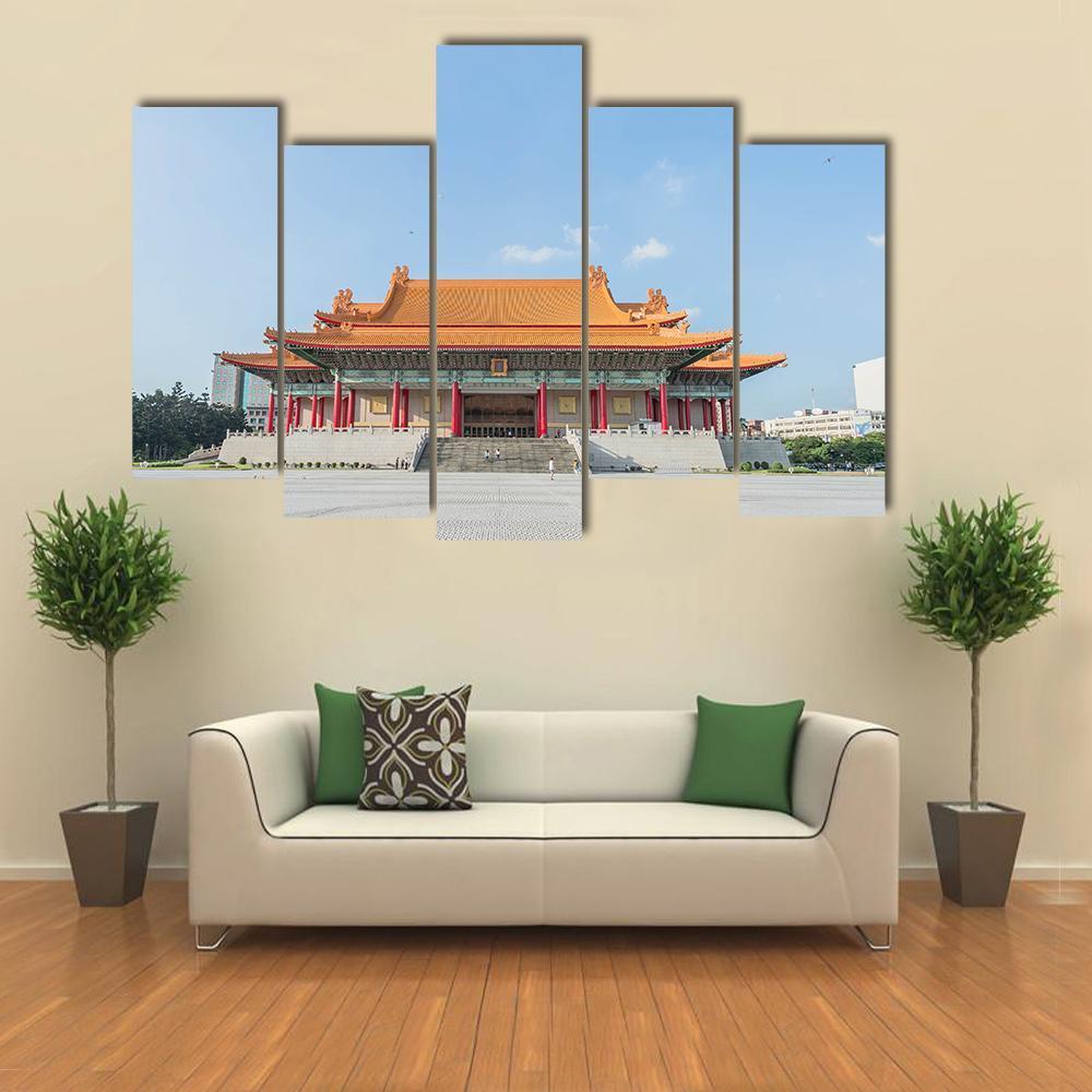 National Music Hall Of Taiwan Canvas Wall Art-5 Pop-Gallery Wrap-47" x 32"-Tiaracle