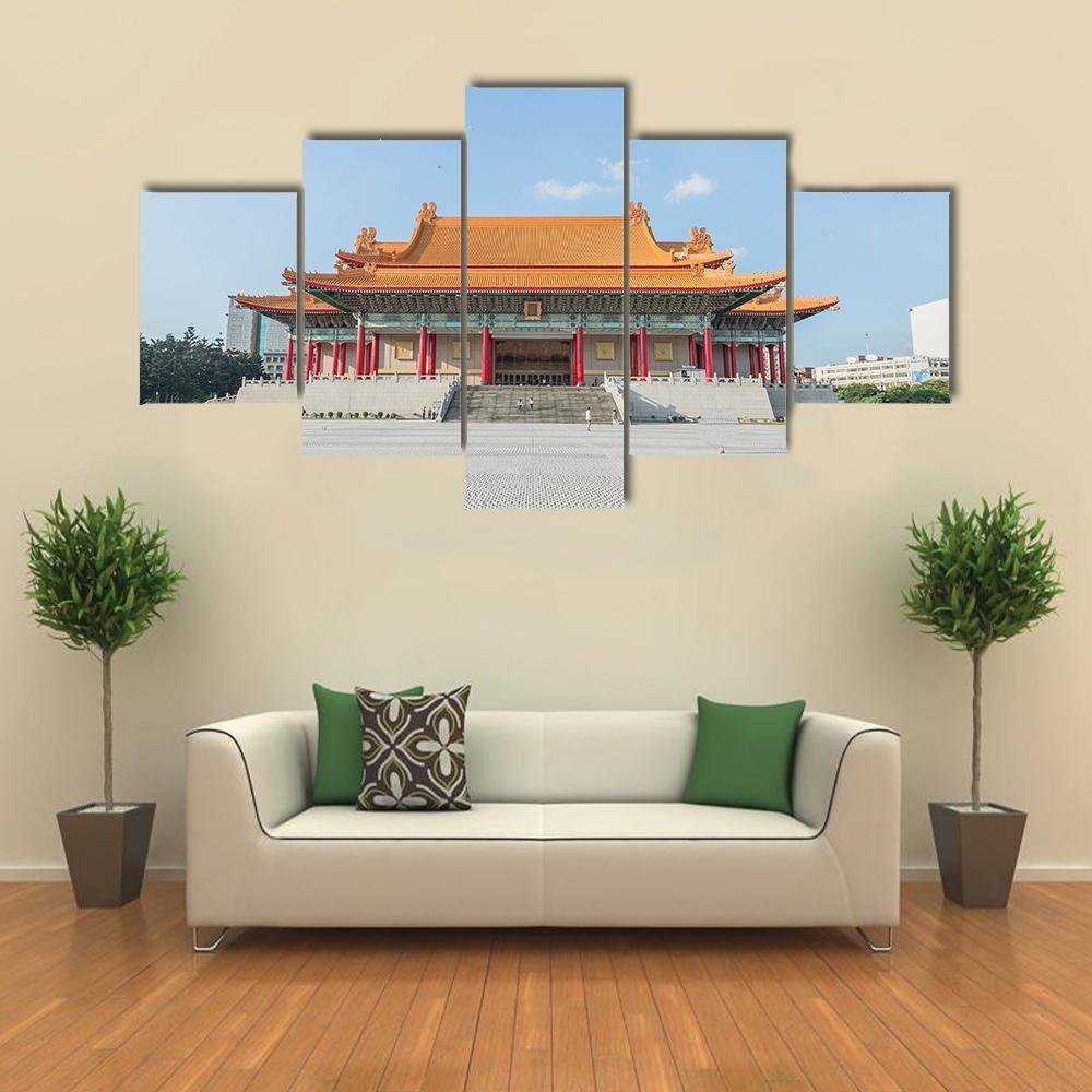 National Music Hall Of Taiwan Canvas Wall Art-3 Horizontal-Gallery Wrap-37" x 24"-Tiaracle