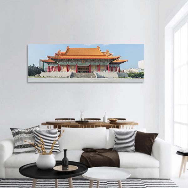 National Music Hall Of Taiwan Panoramic Canvas Wall Art-1 Piece-36" x 12"-Tiaracle