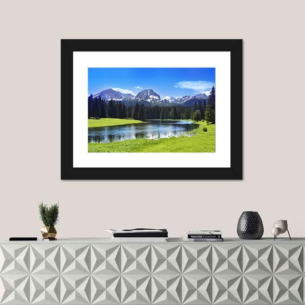 National Park Durmitor Panoramic Canvas Wall Art-1 Piece-36" x 12"-Tiaracle