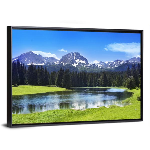 National Park Durmitor Panoramic Canvas Wall Art-1 Piece-36" x 12"-Tiaracle