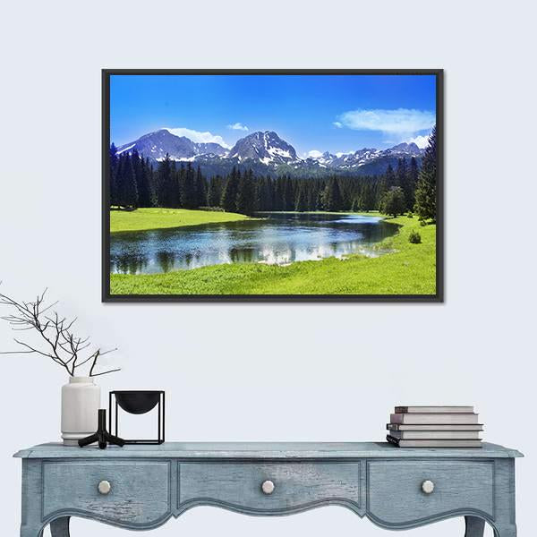 National Park Durmitor Panoramic Canvas Wall Art-1 Piece-36" x 12"-Tiaracle