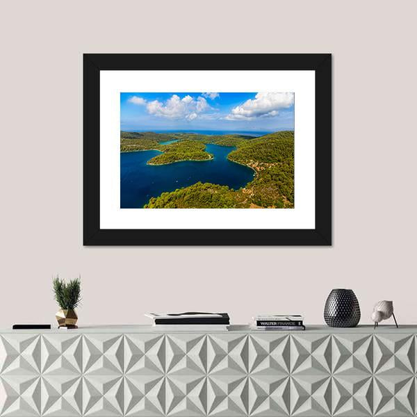 National Park On Island Mljet Canvas Wall Art-1 Piece-Framed Print-20" x 16"-Tiaracle