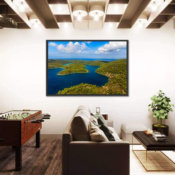 National Park On Island Mljet Canvas Wall Art-3 Horizontal-Gallery Wrap-25" x 16"-Tiaracle