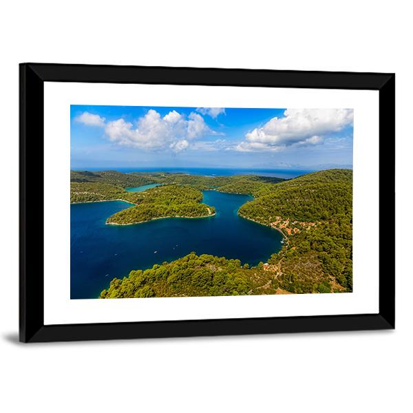 National Park On Island Mljet Canvas Wall Art-3 Horizontal-Gallery Wrap-25" x 16"-Tiaracle