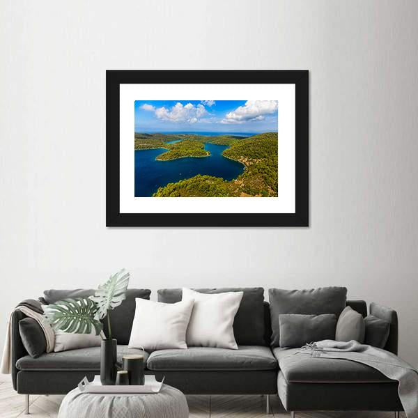National Park On Island Mljet Canvas Wall Art-3 Horizontal-Gallery Wrap-25" x 16"-Tiaracle