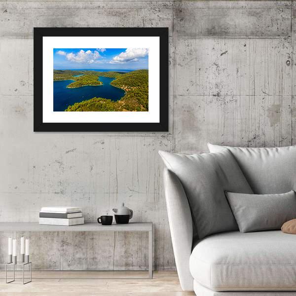 National Park On Island Mljet Canvas Wall Art-3 Horizontal-Gallery Wrap-25" x 16"-Tiaracle