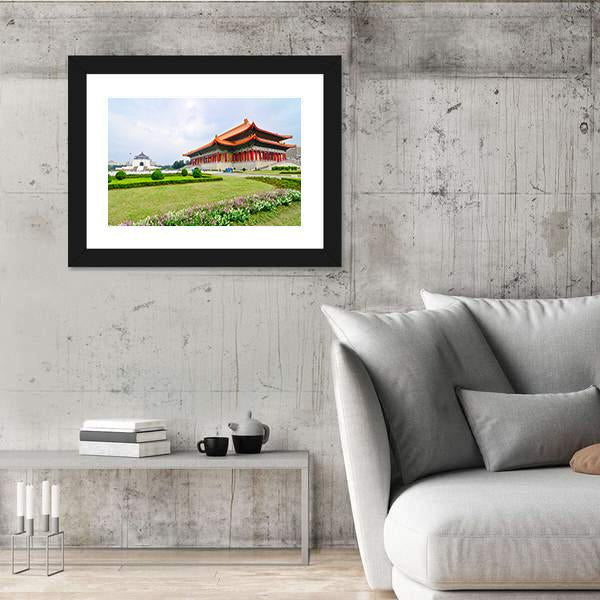 National Theater Hall Of Taiwan Canvas Wall Art-3 Horizontal-Gallery Wrap-25" x 16"-Tiaracle