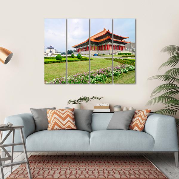National Theater Hall Of Taiwan Canvas Wall Art-4 Horizontal-Gallery Wrap-34" x 24"-Tiaracle