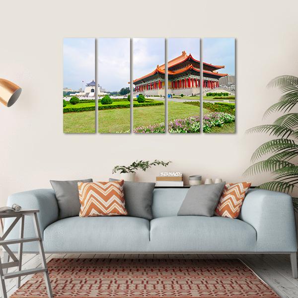 National Theater Hall Of Taiwan Canvas Wall Art-5 Horizontal-Gallery Wrap-22" x 12"-Tiaracle