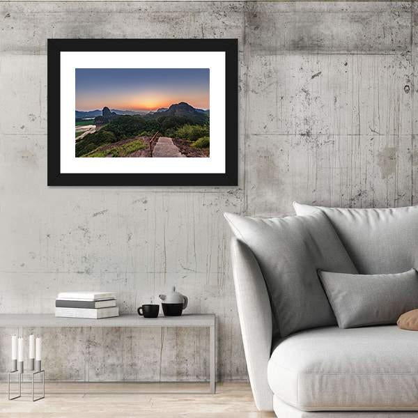 Natural Landscape Of Longhushan Canvas Wall Art-3 Horizontal-Gallery Wrap-25" x 16"-Tiaracle