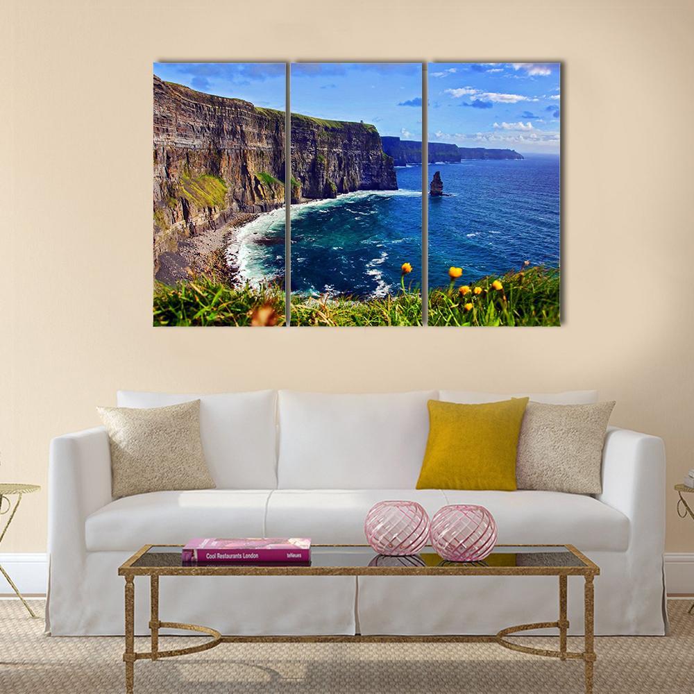 Breathtaking Sea Canvas Wall Art-3 Horizontal-Gallery Wrap-37" x 24"-Tiaracle