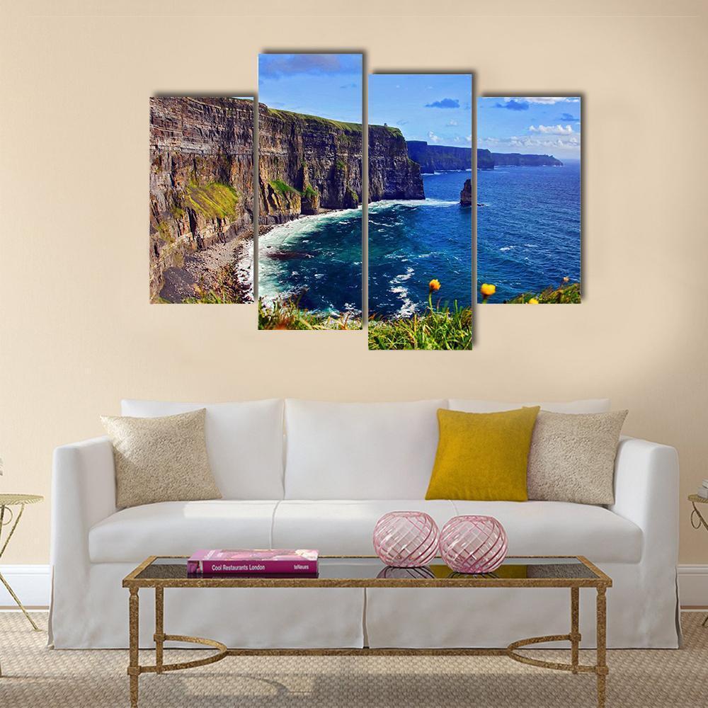 Breathtaking Sea Canvas Wall Art-4 Pop-Gallery Wrap-50" x 32"-Tiaracle