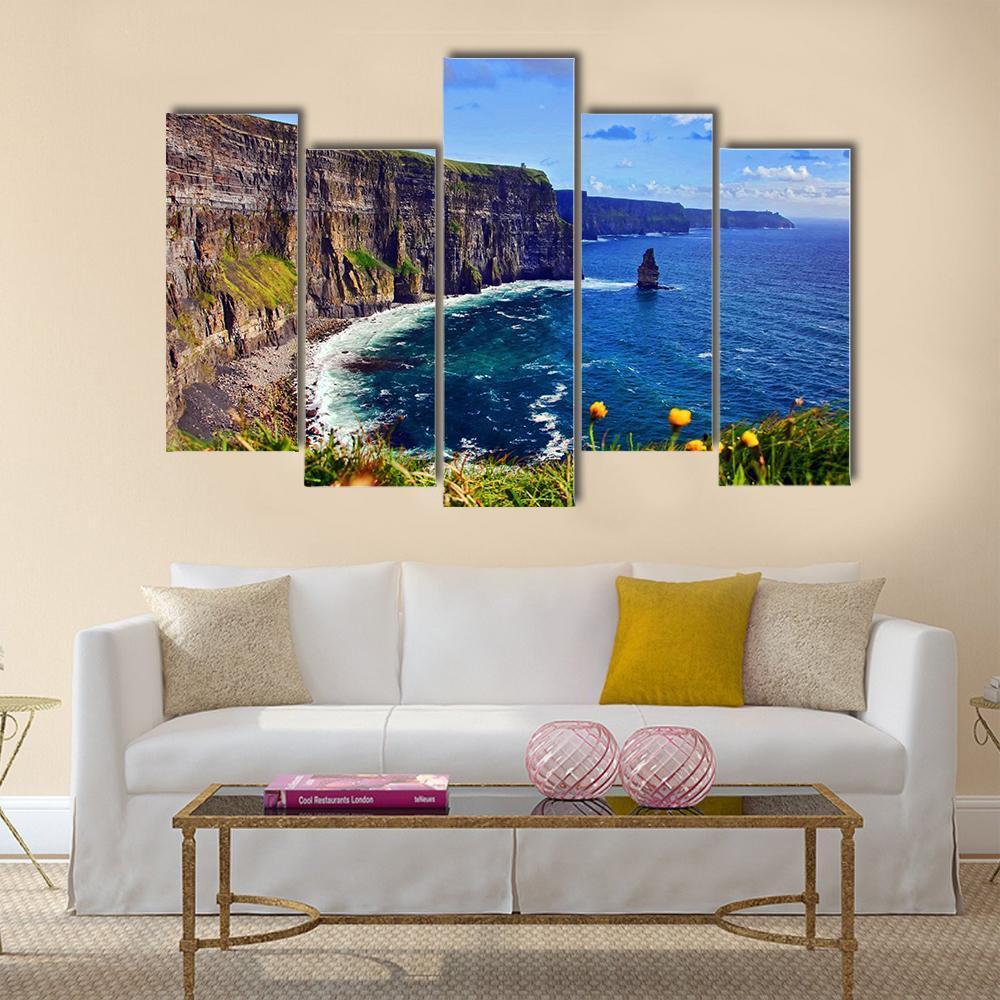 Breathtaking Sea Canvas Wall Art-5 Pop-Gallery Wrap-47" x 32"-Tiaracle