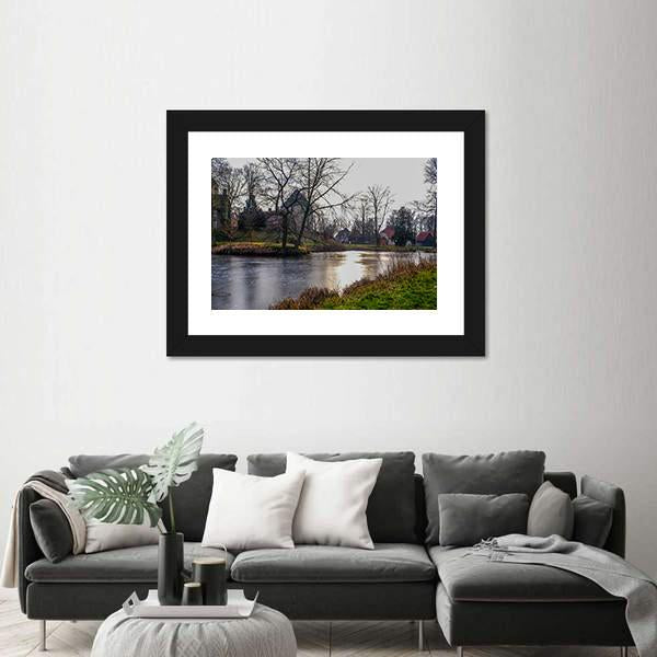Natural Stream Germany Canvas Wall Art-3 Horizontal-Gallery Wrap-25" x 16"-Tiaracle