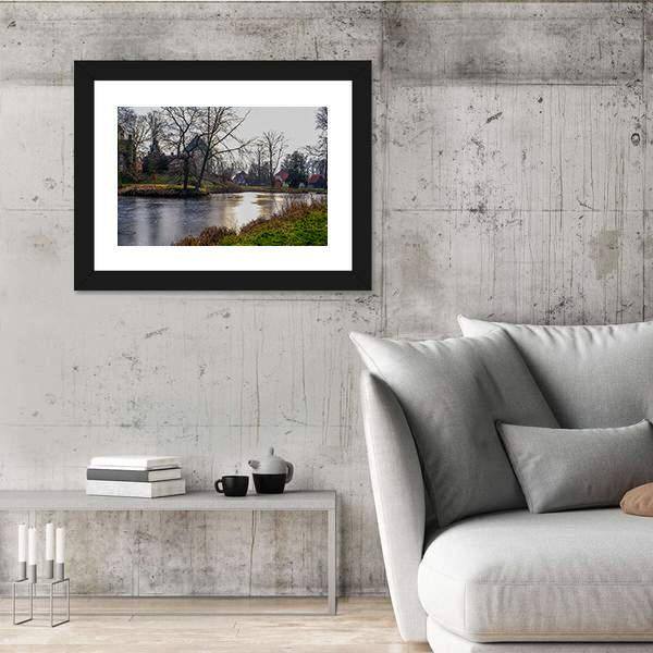 Natural Stream Germany Canvas Wall Art-3 Horizontal-Gallery Wrap-25" x 16"-Tiaracle