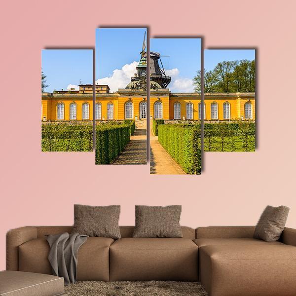 Nature & Architecture Of Potsdam Canvas Wall Art-4 Pop-Gallery Wrap-50" x 32"-Tiaracle