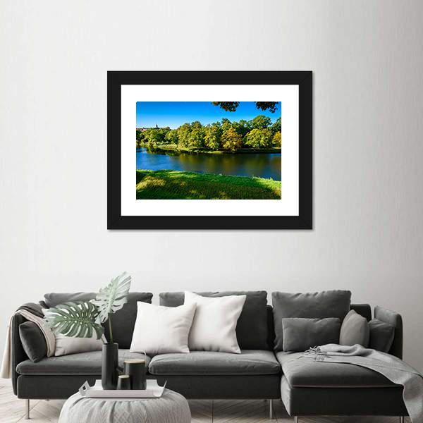 Nature In Kastellet Canvas Wall Art-3 Horizontal-Gallery Wrap-25" x 16"-Tiaracle