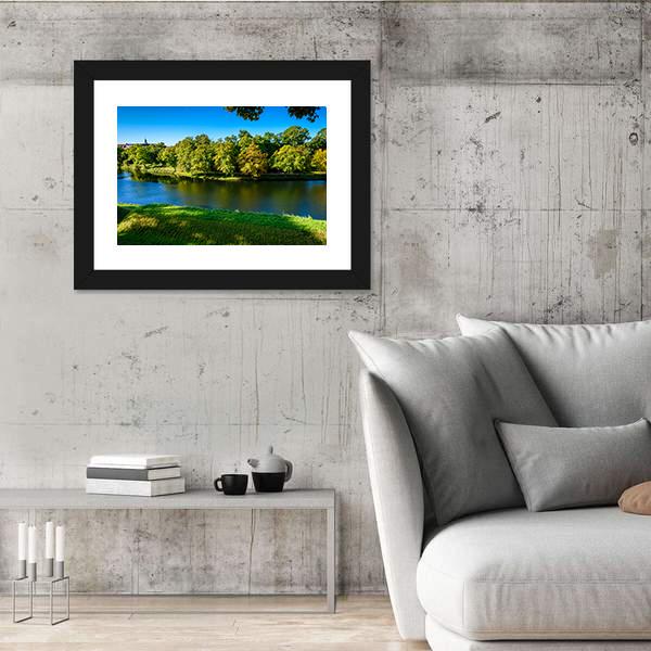 Nature In Kastellet Canvas Wall Art-3 Horizontal-Gallery Wrap-25" x 16"-Tiaracle